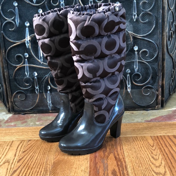 Authentic Coach brown boots - Picture 1 of 7